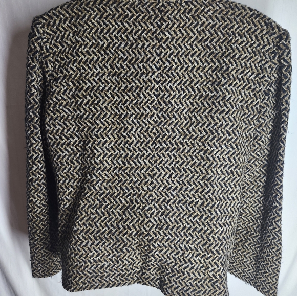 Requirements womens Size 16 Chevron Jacket Fully Lined 3 Button Closure - Picture 3 of 6